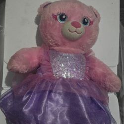 Retired Build A Bear pink Beary Fairy Teddy Bear