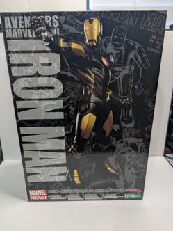 Marvel Now Avengers Ironman Artfx Statue 1/10 Black and Gold