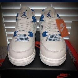 New Military Blue Jordan 4 Size 5.5/6.5