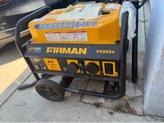FIRMAN P03(contact info removed) Starting / 3550 Running Watt Gas Generator - Runs Great