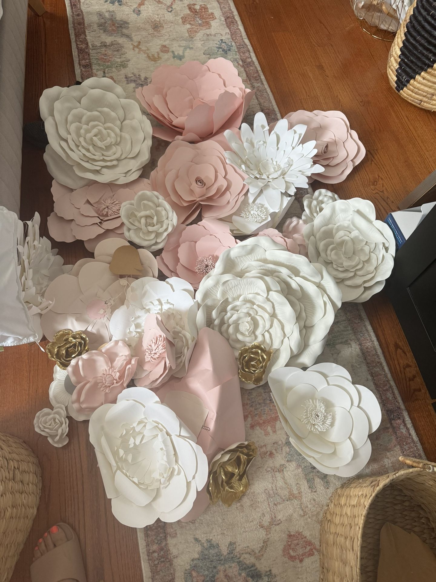Paper And Material Flowers