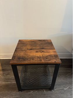 Industrial end table