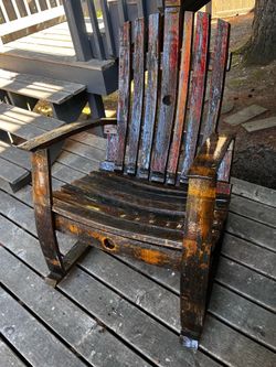 Wine Barrel Chair New 5Year Finish