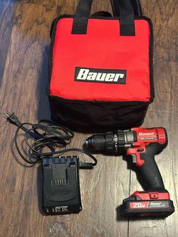 Bauer 20V Cordless Drill/Driver Kit – Battery, Charger & Bag