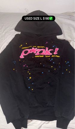 p*nk sp5der hoodie size large lightly worn