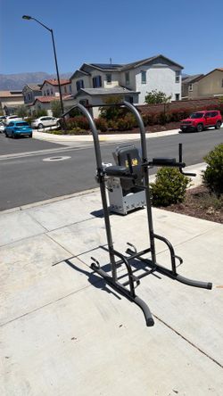 Pull-up and dip station