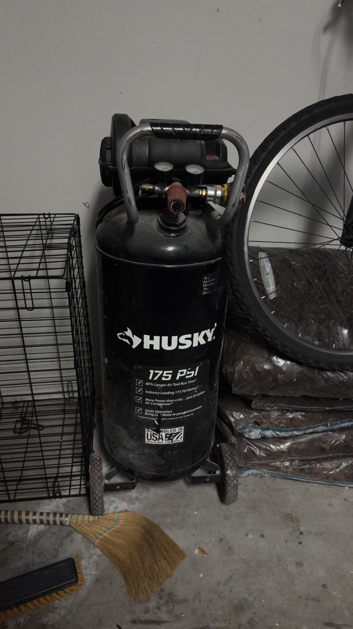Husky 20 Gal 175 Psi Portable Air Compressor