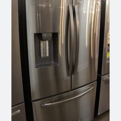 Samsung 28-cu ft French Door Refrigerator with Dual Ice Maker (Fingerprint Resistant Stainless Steel) ENERGY STAR