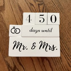 Wedding Countdown Blocks