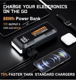 On the go digital Battery Jumper