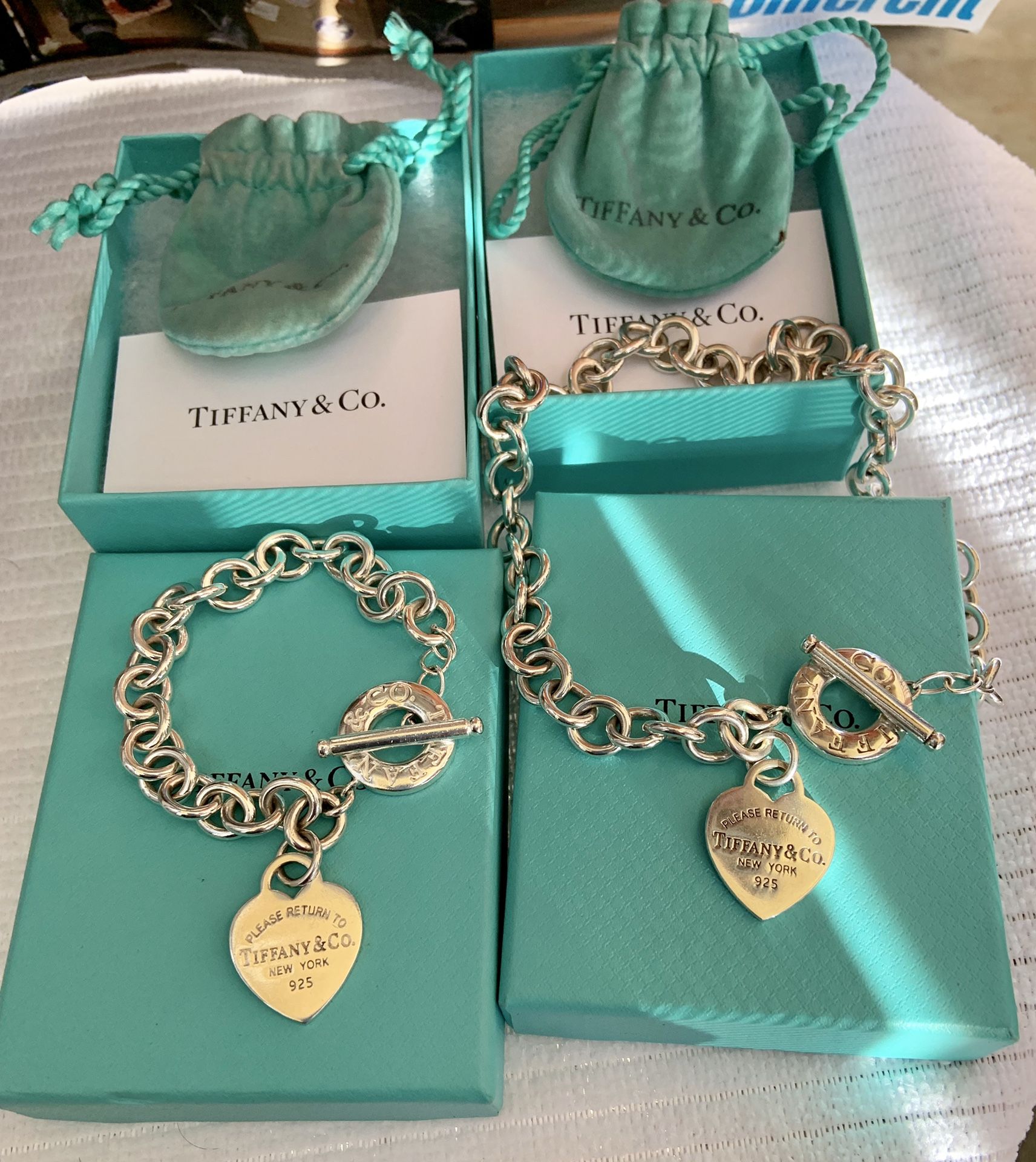 “Please Return to Tiffany & Co” Heart Toggle Bracelet & Necklace Set