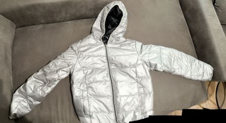 Guess Silver Hooded Coat