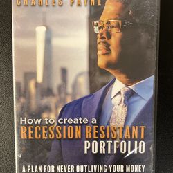 How to Create a Recession Resistant Portfolio by Charles Payne (DVD) New Sealed