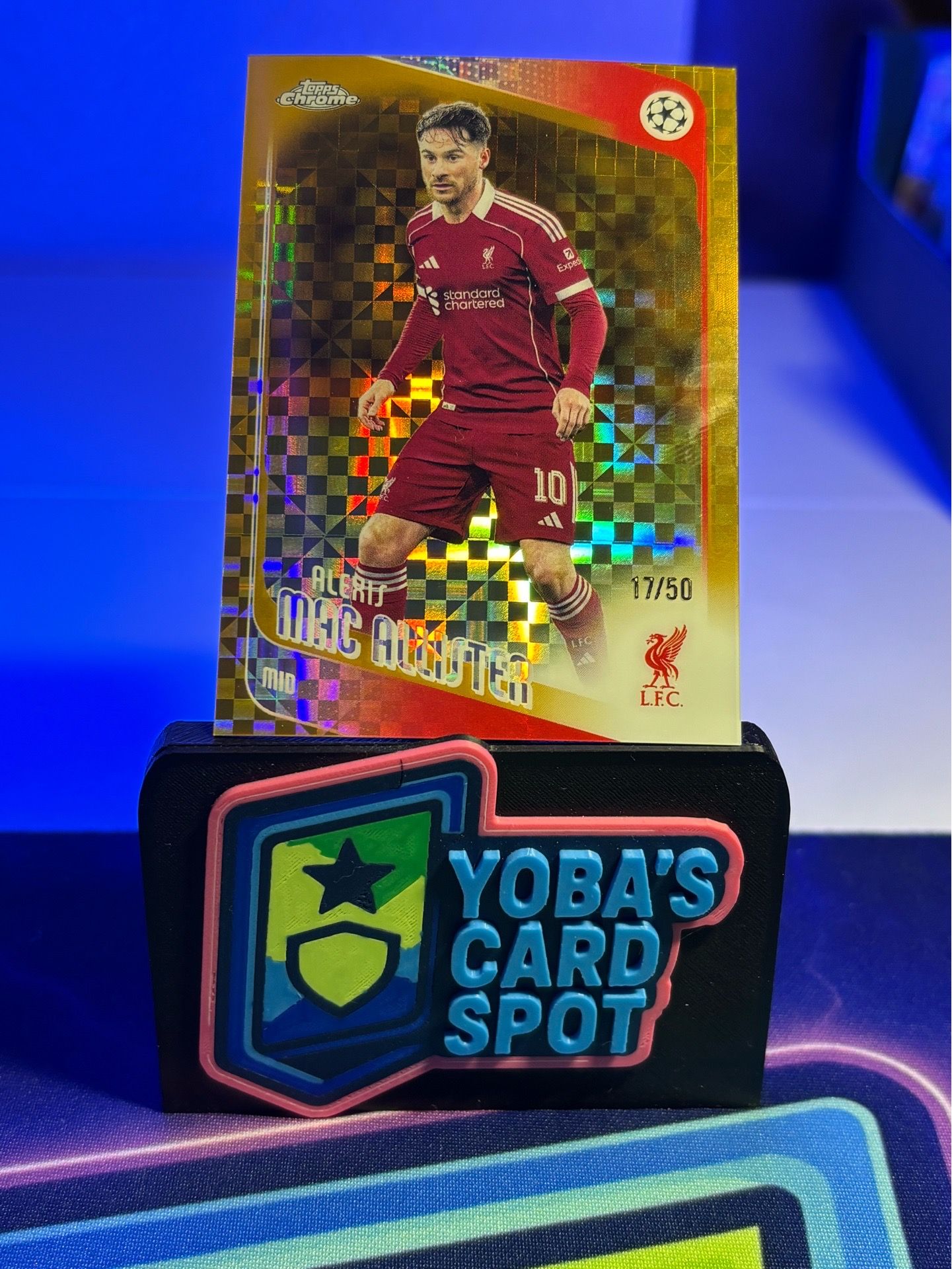 2024 Topps Chrome UEFA Alexis Mac Allister Gold Refractor /50