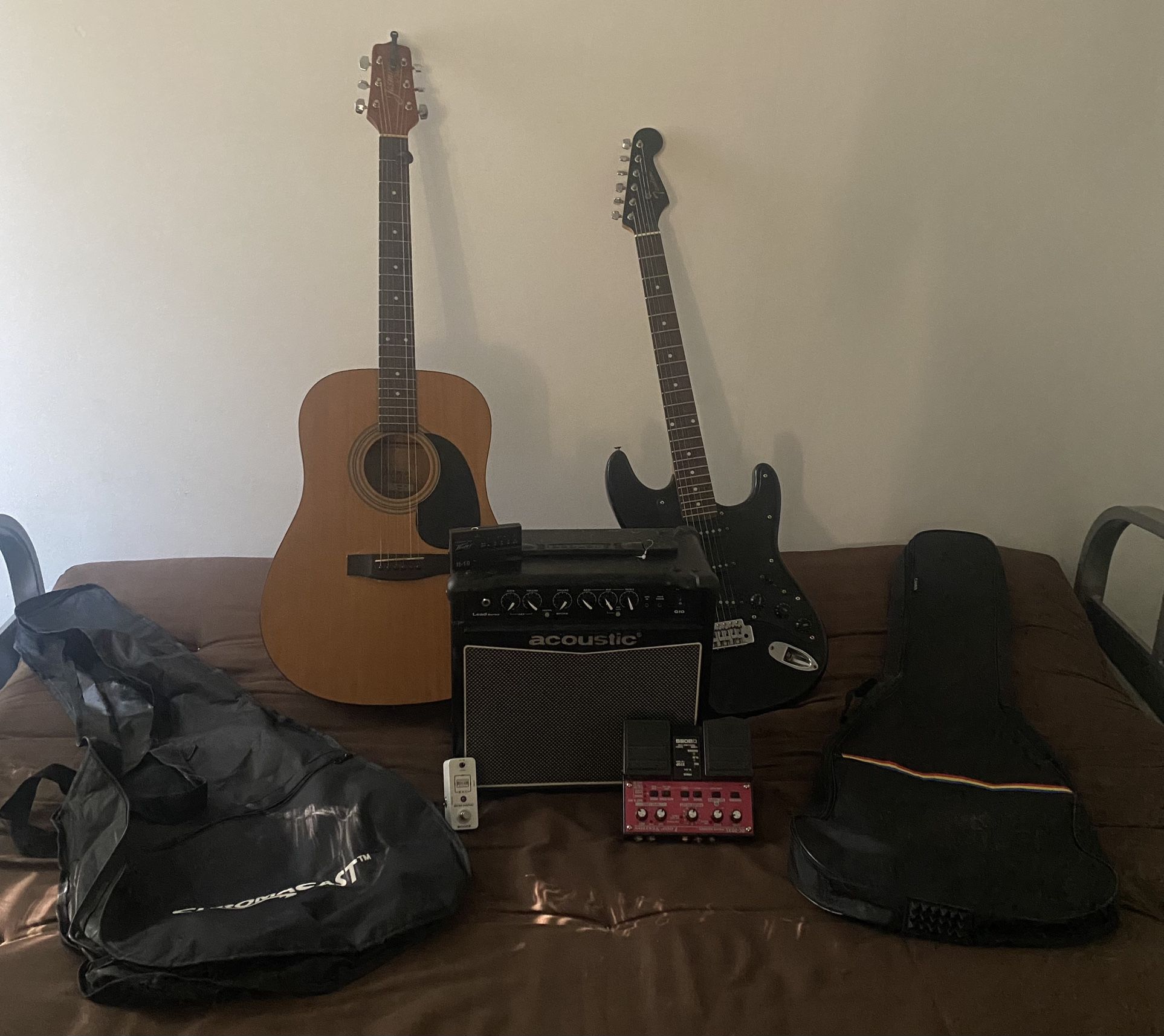 Guitar Full Set Up (Acoustic AND Electric WITH Gear!)