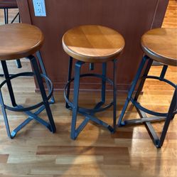 3 West Elm Stools. 