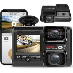 Pruveeo D30H Dash Cam w/Infrared Night Vision & WiFi Dual 1920x1080P Front 