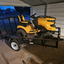 Cub Cadet Lt46 And Trailer Combo