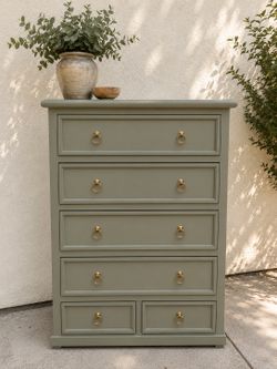 Quiet Morning Tall Dresser