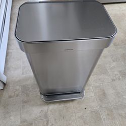 Simplehuman 45 Liter 12 Gallon Stainless Steel Trash Can