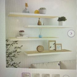 8 Floating Shelves (new In Box)