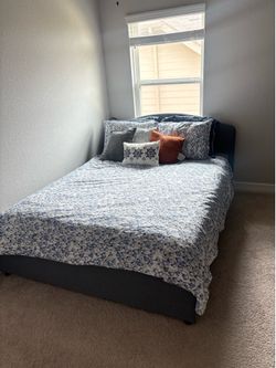Full/queen bedroom bed  WITH mattress