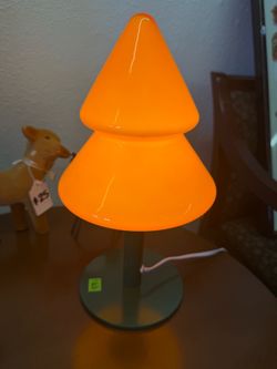 Pre owned Orange Glass Lamp $65