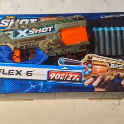 NEW X-Shot Excel Royale Edition Reflex 6 Foam Dart Blaster Combo Pack (16 Darts) by ZURU