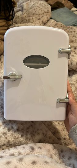 White Skin Care Mini Fridge 