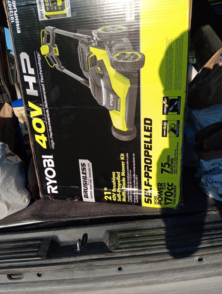 40v Ryobi Lawn Mower