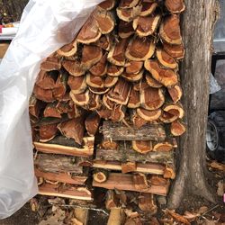 Dry cedar firewood