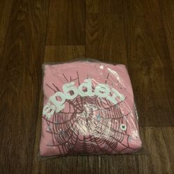 Sp5der Og Pink Web Hoodie 