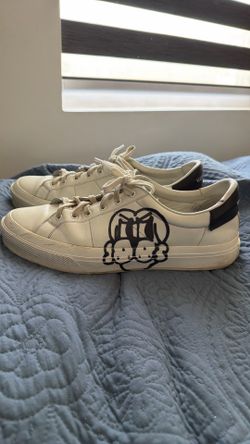 Givenchy Urban Street Leather Sneakers – White/Black – Size 44 (US 11)