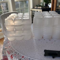 Ball Jar, Storage container, two midsize three large trays