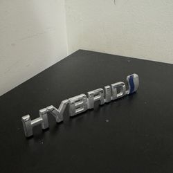 TOYOTA HYBRID CHROME EMBLEMS BADGES Nameplates 