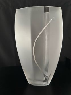 Classic Large Frosted Vase