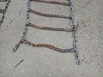 Heavy Duty Tire Chains Used One Time