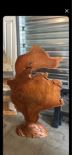 Live Edge Wood Burl Sculpture