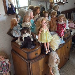Vintage Dolls And Clothes 