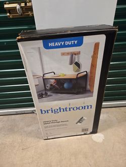 Brightroom Heavy Duty Metal Storage Bench
