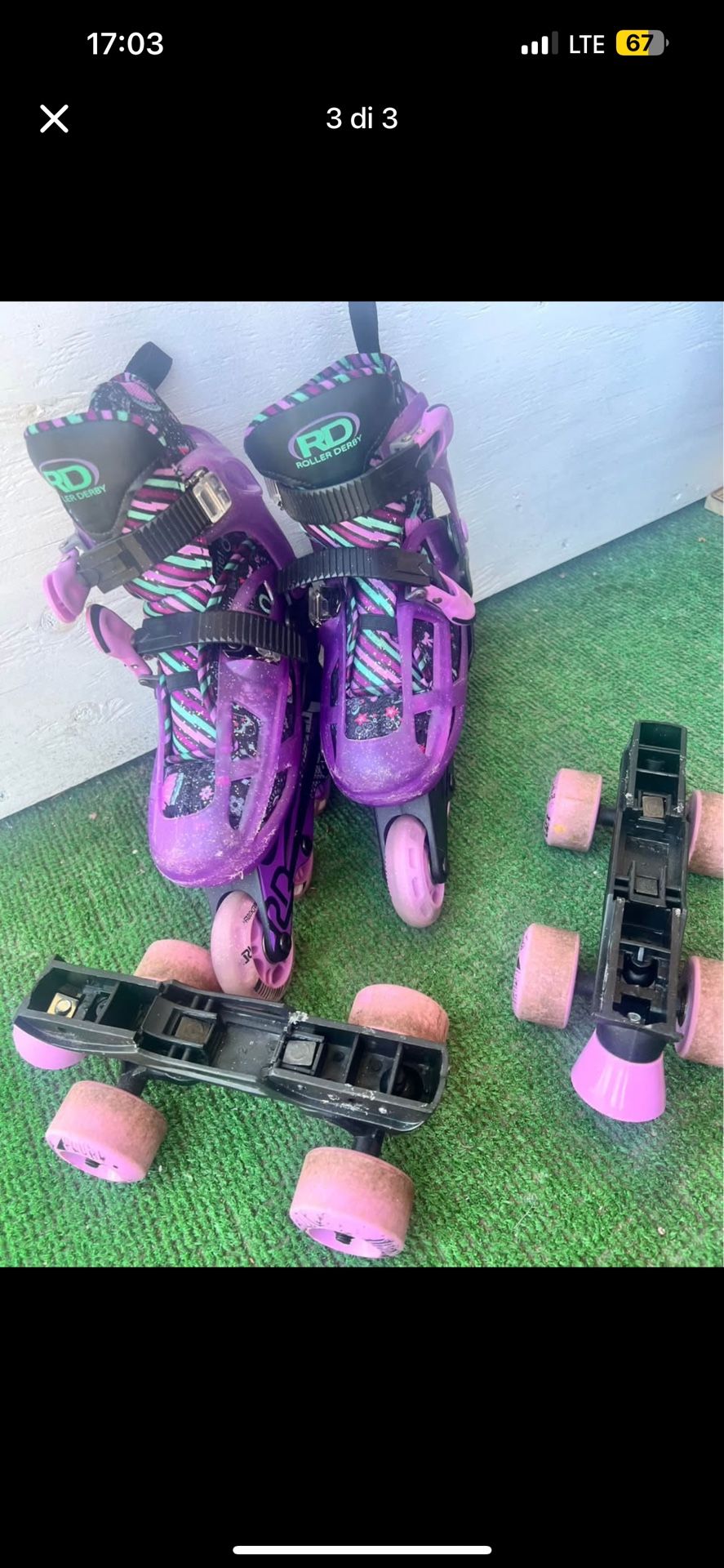 Rolling Skates Adjustable Size