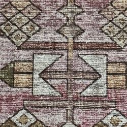 Loloi Skye Collection runner rug/ 2’6” x 7’6”/pink, green, gold, brown, beige, and orange