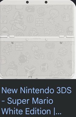 Mario limited edition Black Friday 3ds XL