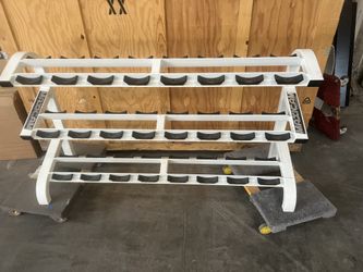 Maxicam dumbbell rack 74w 42h 24 Depth