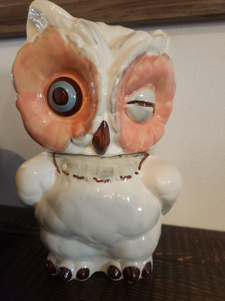 Shawnee Pottery Owl Cookie Jar EUC