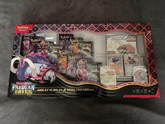 Pokemon Scarlet & Violet Paldean Fates Great Tusk ex & Iron Treads ex Premium Collection