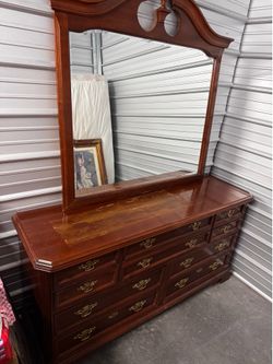 Bassett Furniture “Eden House” Solid Cherry Dresser with Mirror $200 OBO