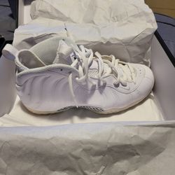 All White Foamposite 
