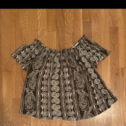 Off The Shoulder Babydoll Top