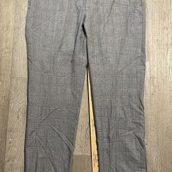 Lauren Ralph Lauren Men's Grey Glen Plaid Dress Pants 40x34 Classic Fit
